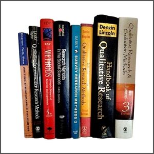 Eight Graduate Level Research Methods Books Lot for Masters / Doctoral Students